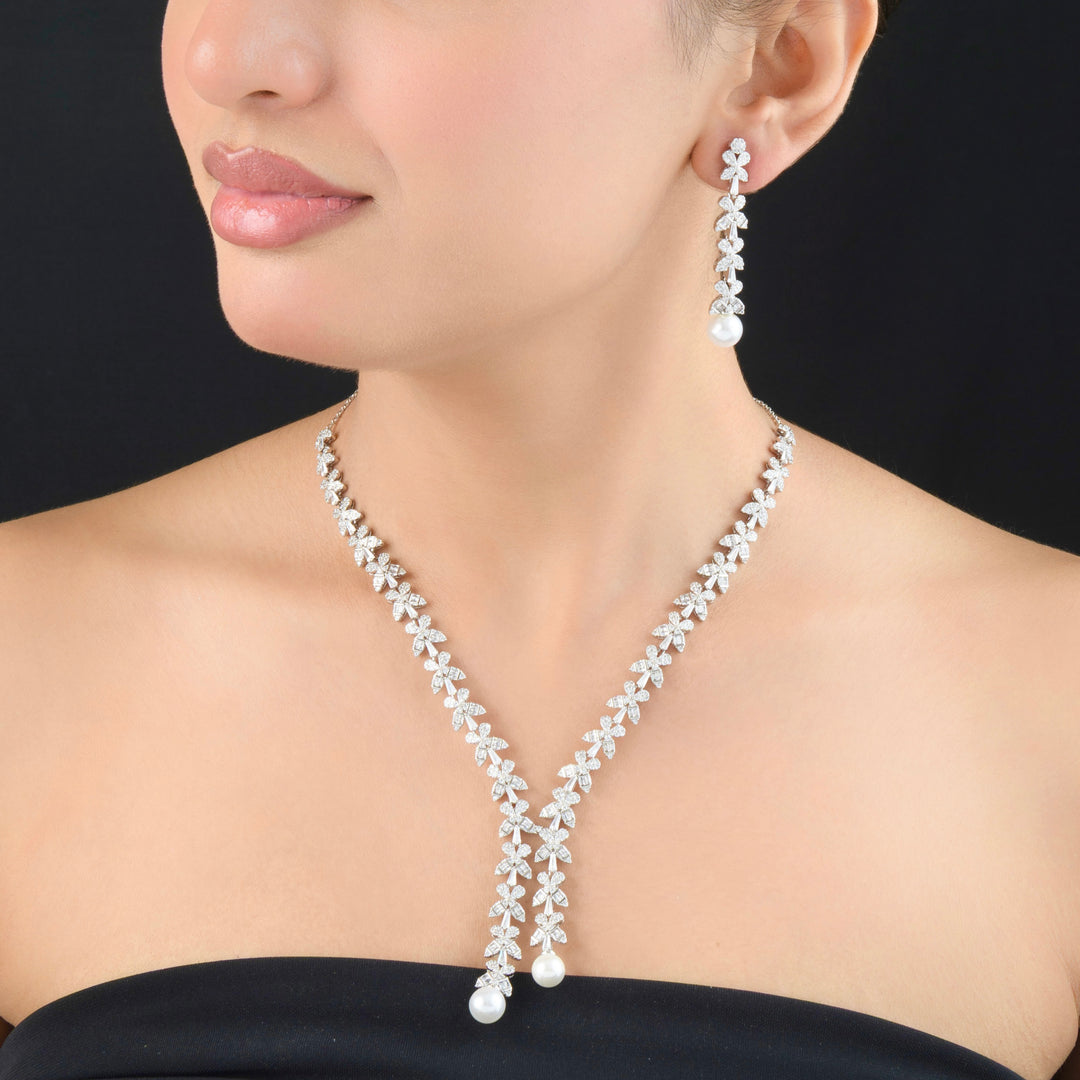 Marigold Diamond Necklace Set