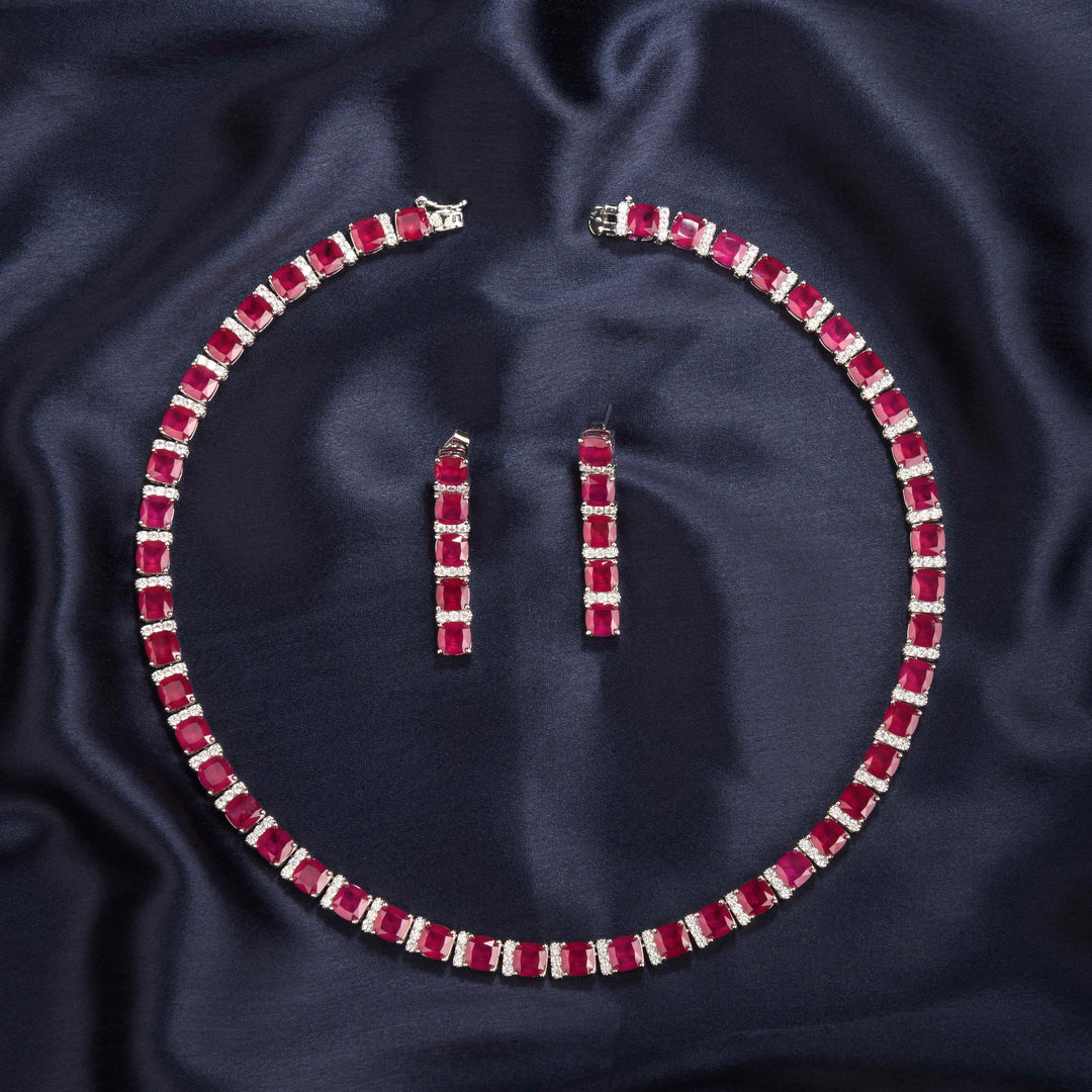 Selena Diamond Necklace Set
