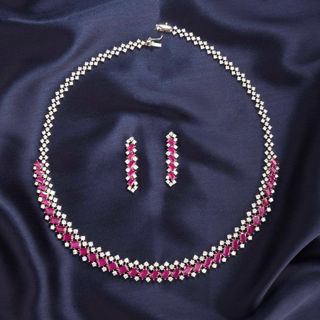June Diamond Necklace Set