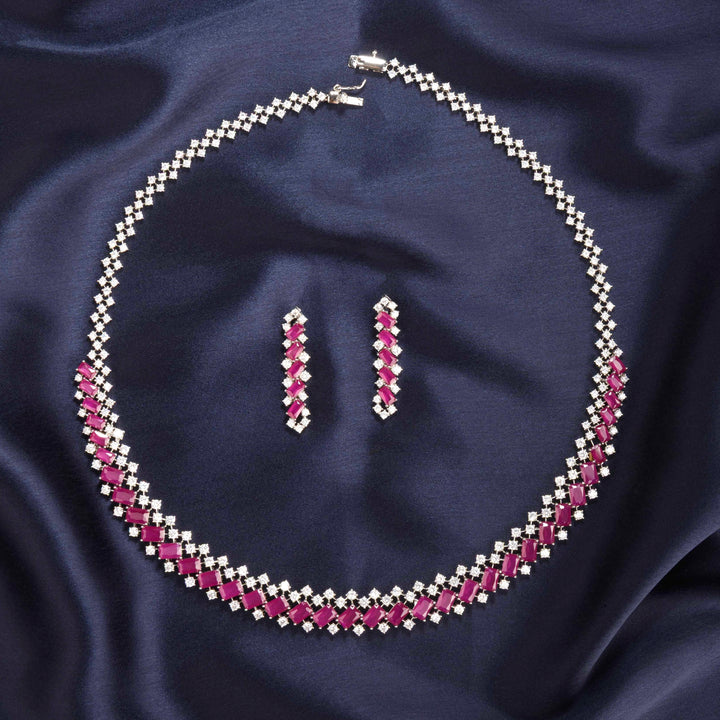 June Diamond Necklace Set