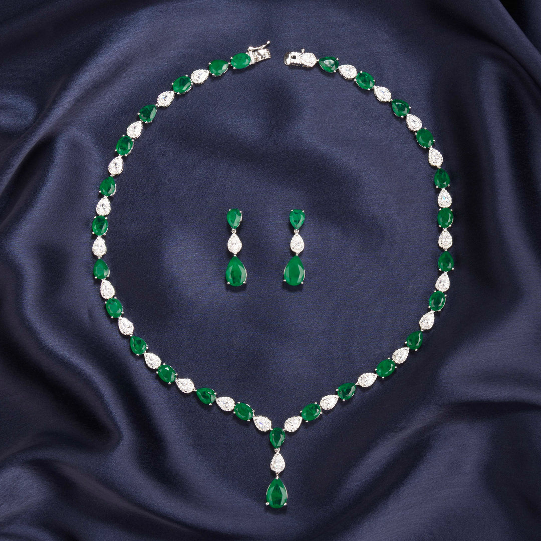 Jasmin Diamond Necklace Set