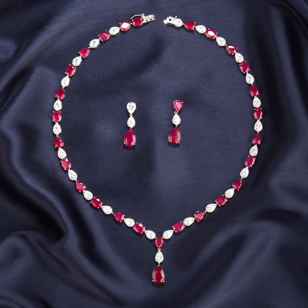 Jasmin Diamond Necklace Set