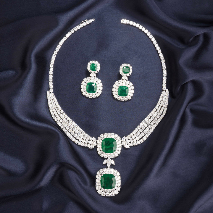 Genevie Diamond Necklace Set