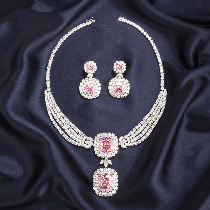 Genevie Diamond Necklace Set