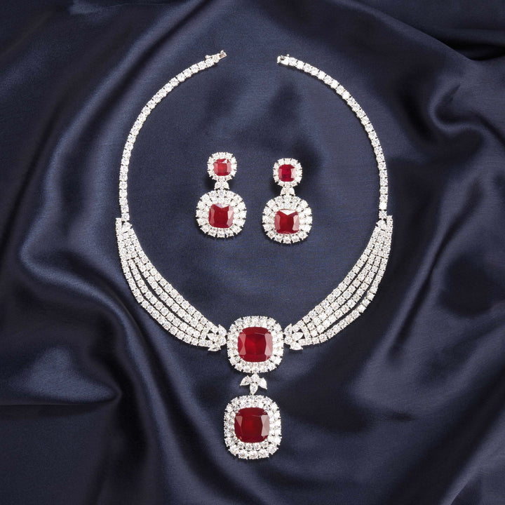 Genevie Diamond Necklace Set