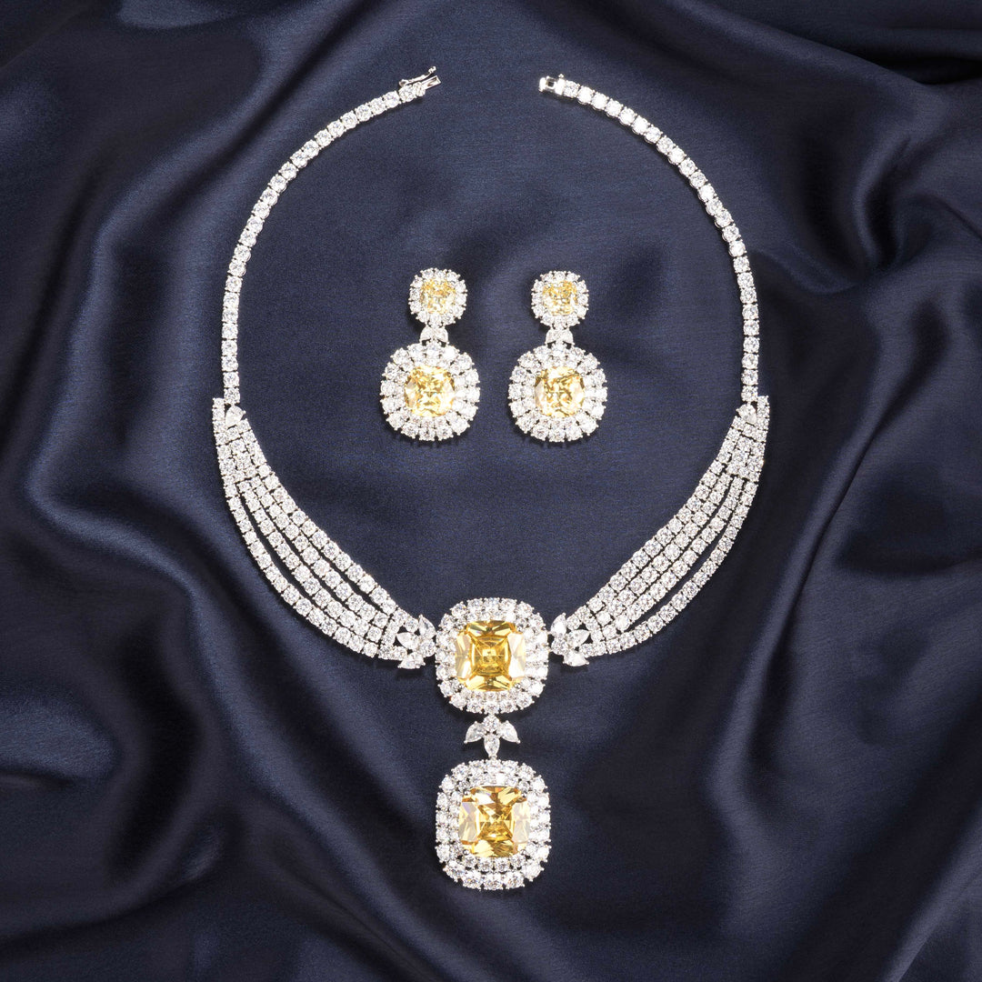 Genevie Diamond Necklace Set