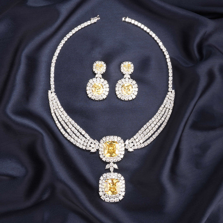 Genevie Diamond Necklace Set