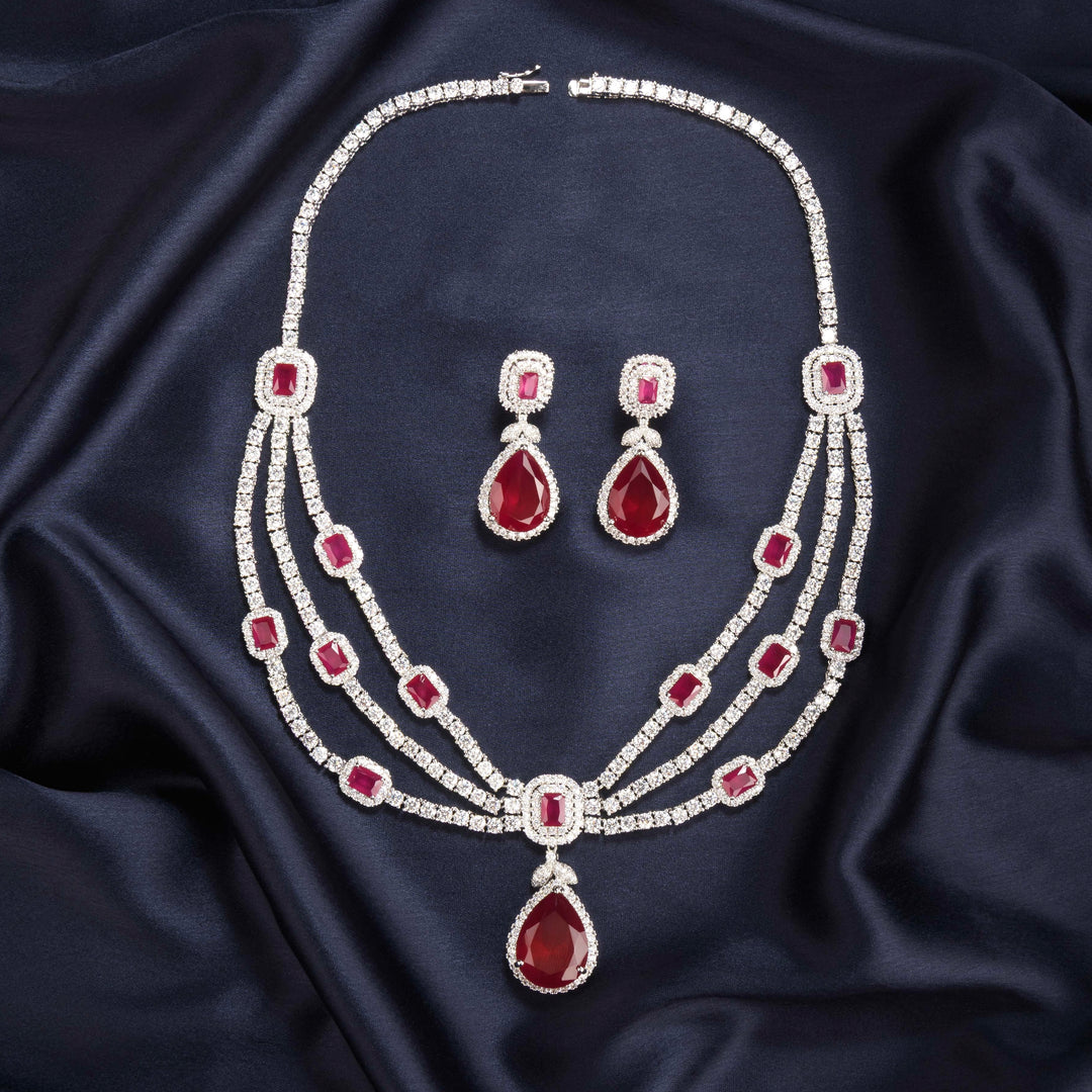 Catherine Diamond Necklace Set