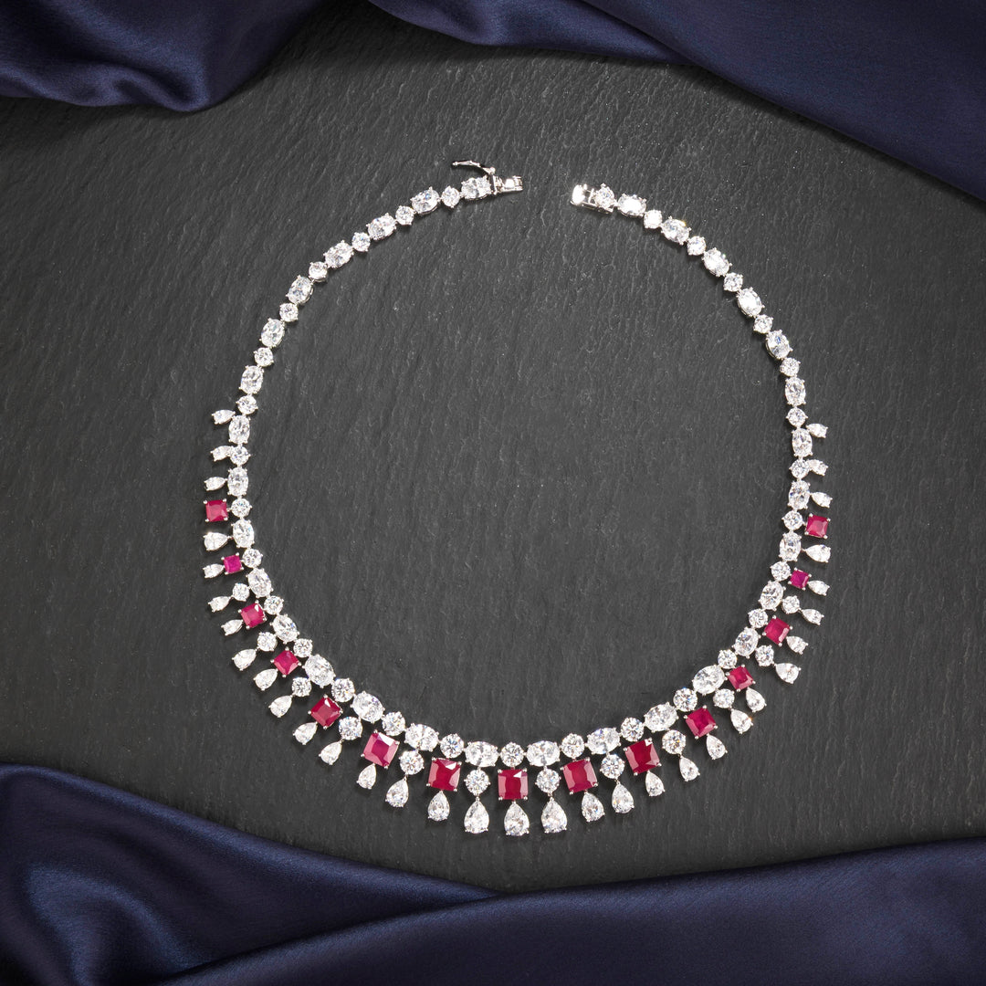 Eveline Diamond Necklace Set