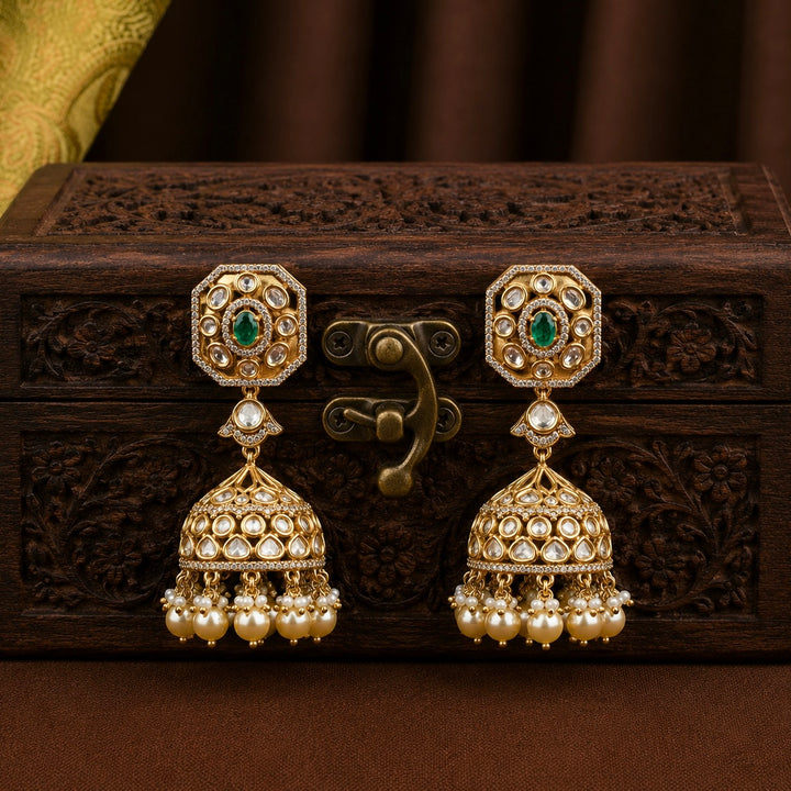 Shireen Polki Jhumkas