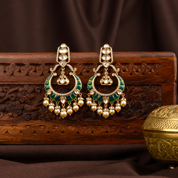 Sidhi Polki and Pearl Chandbali