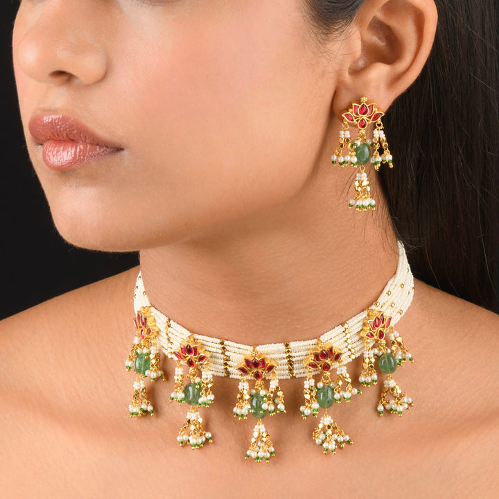 Swara Pearl Choker Set