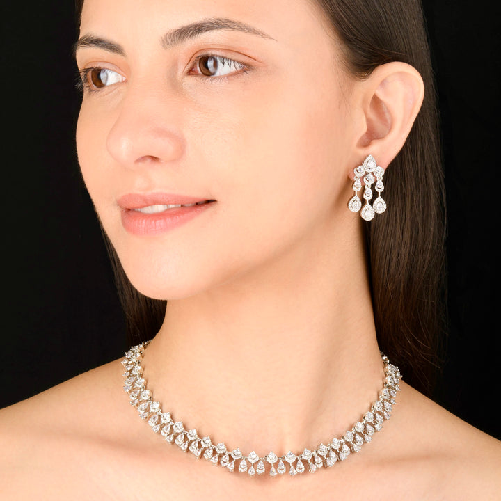 Alina Diamond Necklace Set