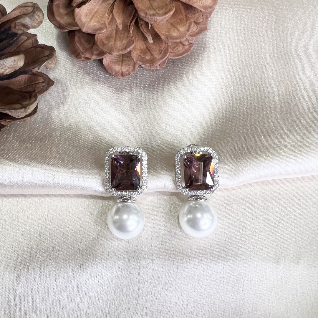 Edna Diamond and Pearl Studs