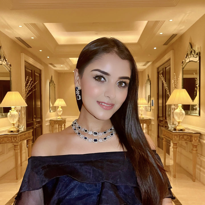 Shivani Girdhar in Irene Diamond Necklace Set