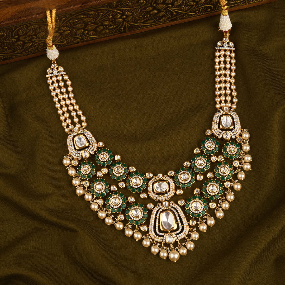 Ananya Polki and Pearl Necklace Set
