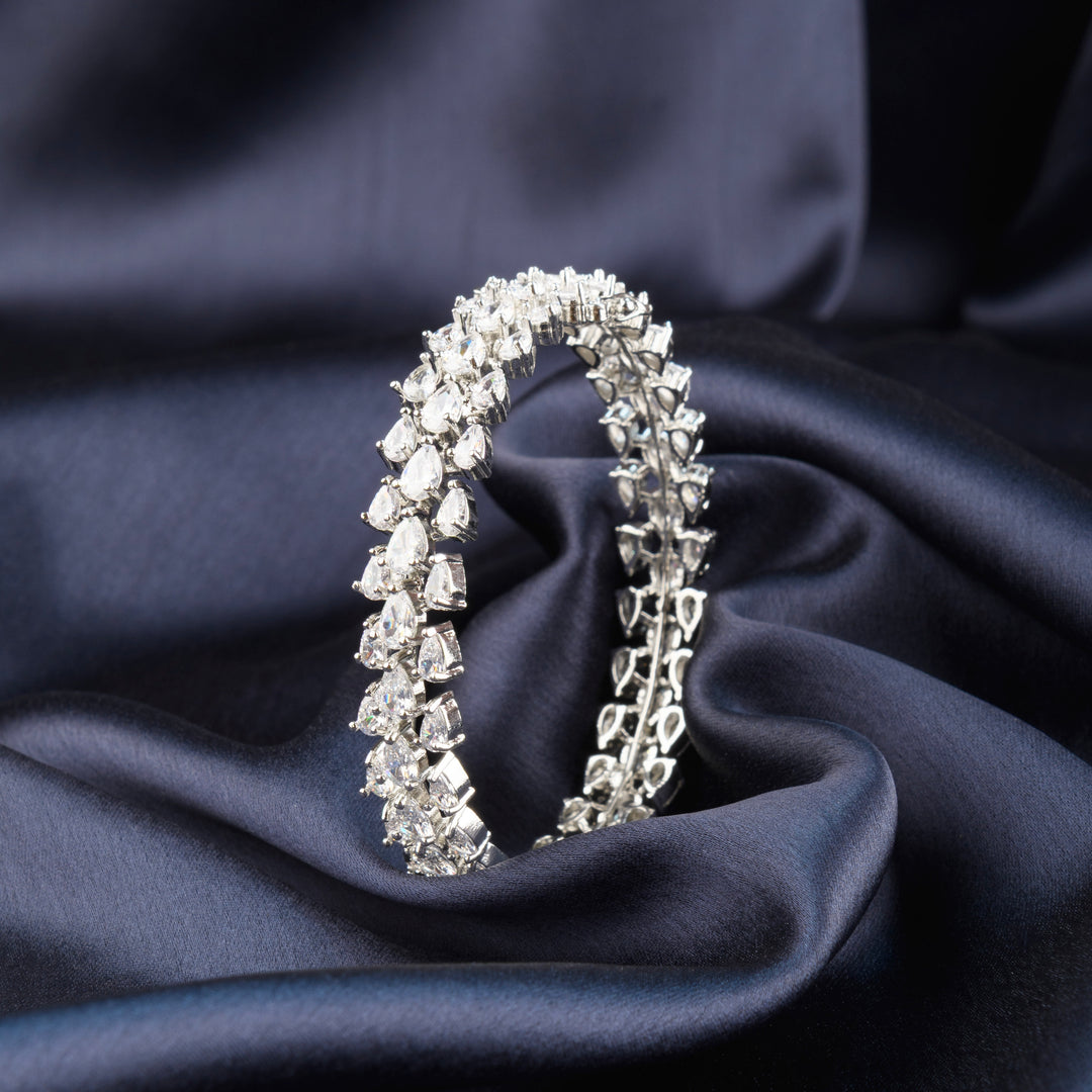 Roselle Diamond Bangle Pair