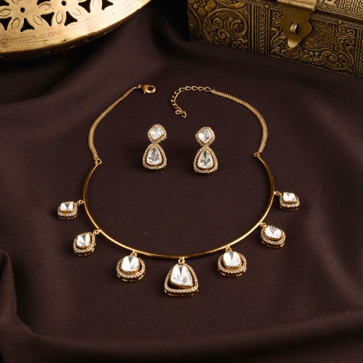 Mira Polki Necklace Set