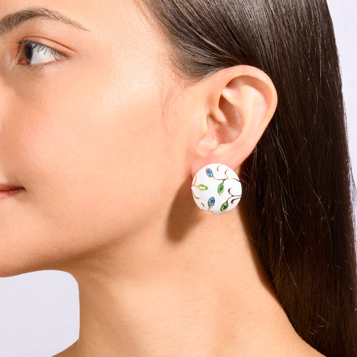 Moon Enamel Studs