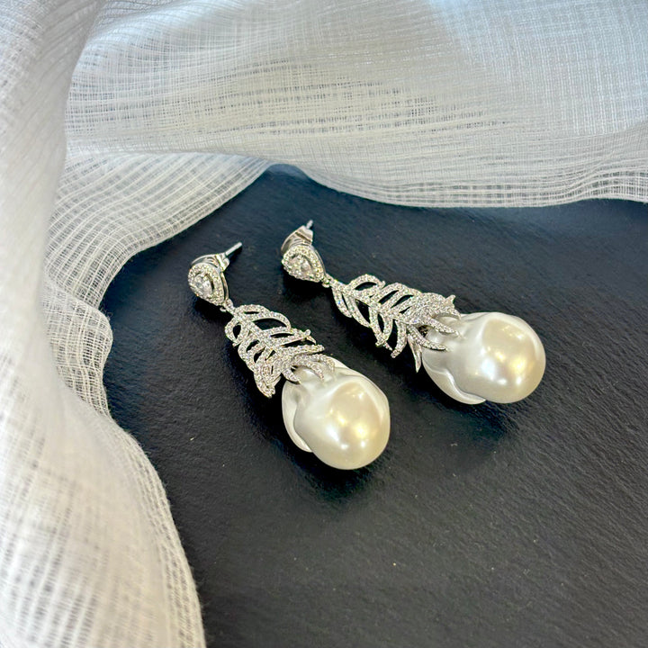 Mor-pankh Diamond Earrings
