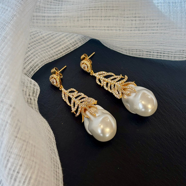 Mor-pankh Diamond Earrings