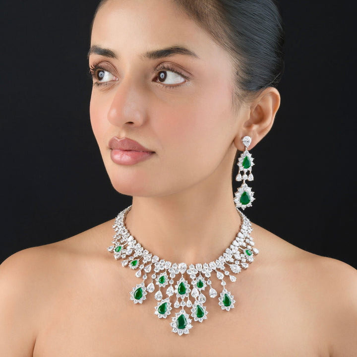 Aurora Diamond Necklace Set