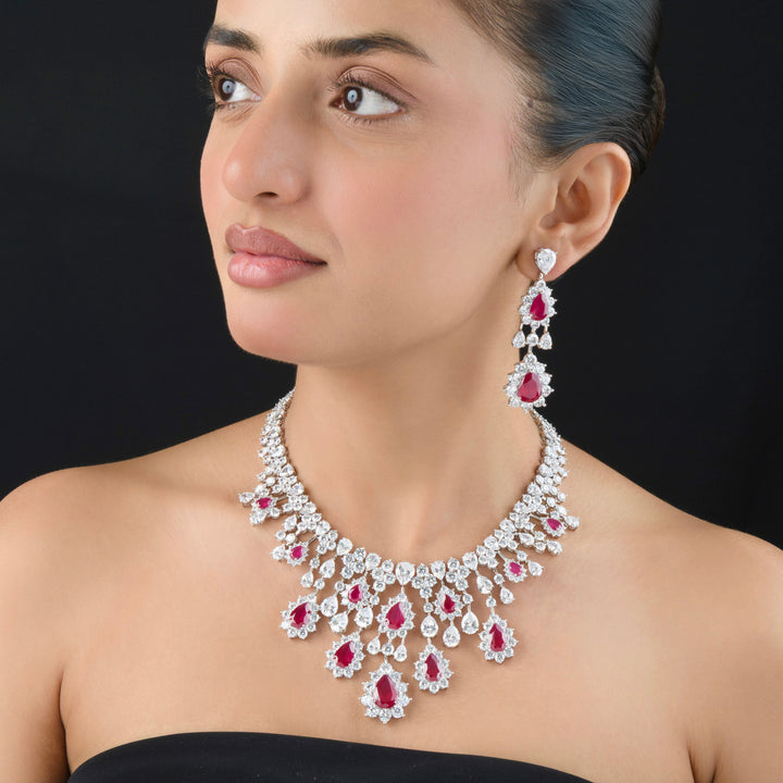 Aurora Diamond Necklace Set