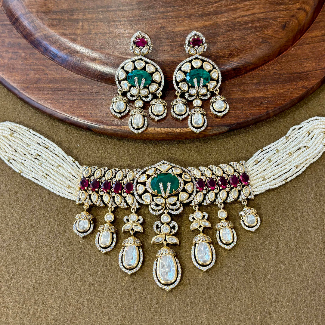 Kaveri Polki Choker Set