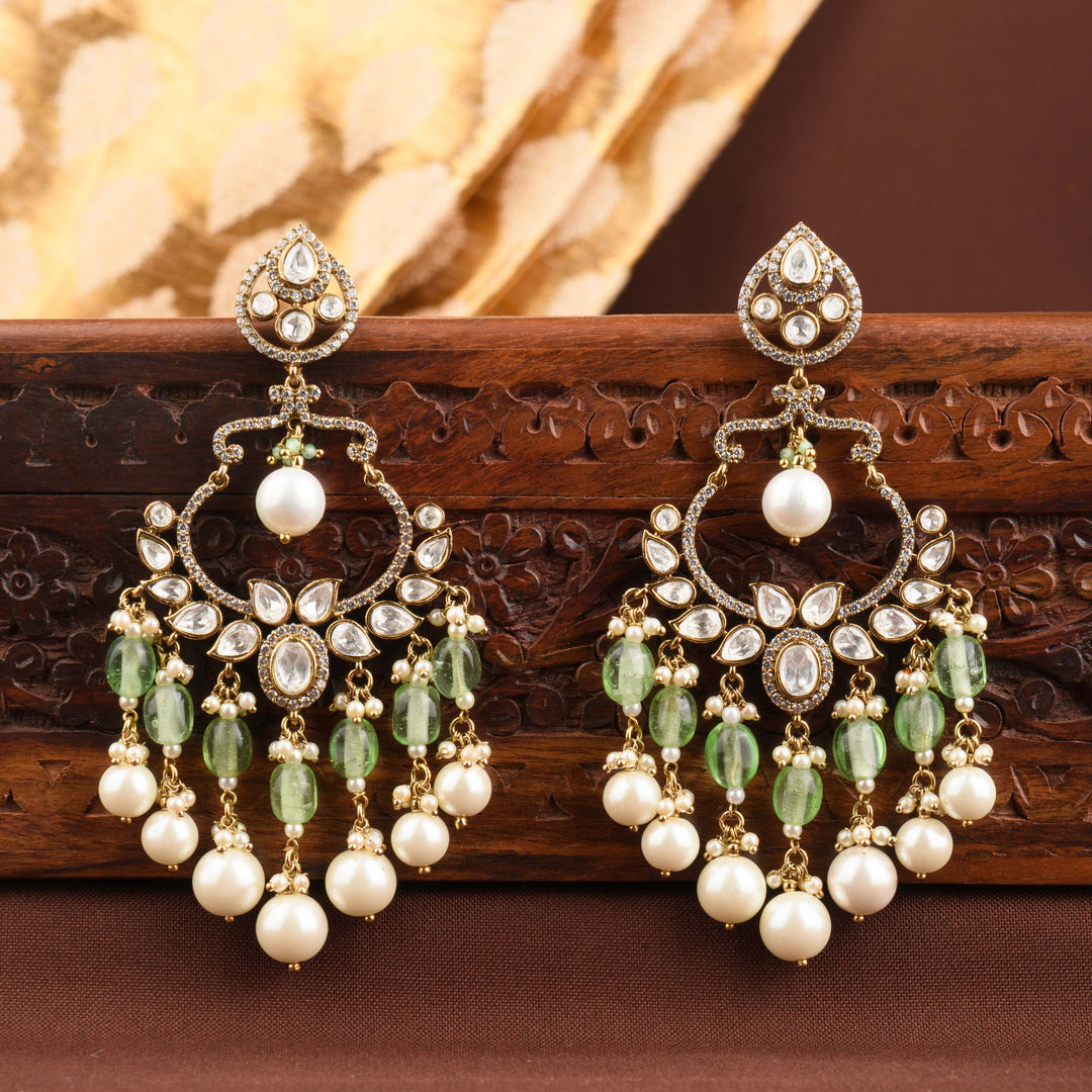 Zayna Polki and Pearl Chandbali
