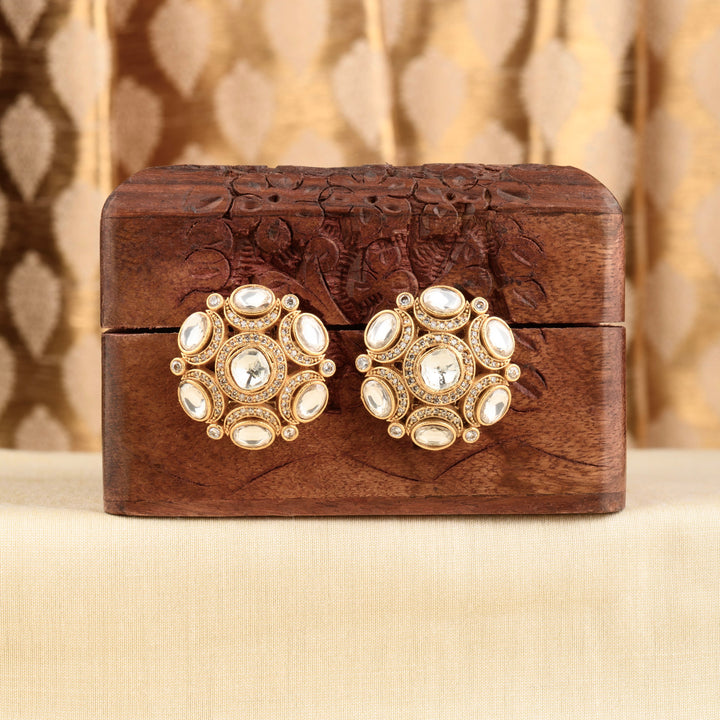 Inaara Polki Studs