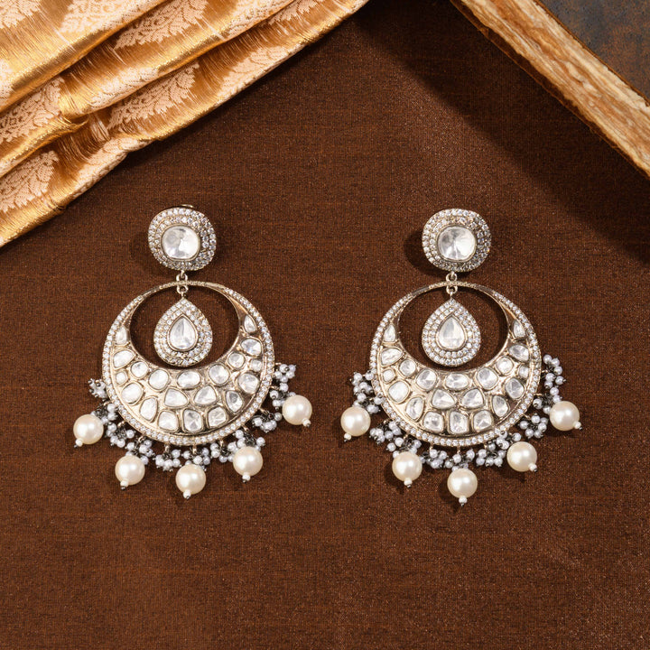 Zariya Polki and Pearl Chandbali