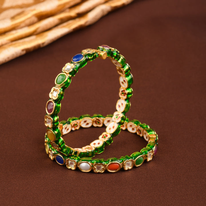 Kavisha Navratan Bangle Pair