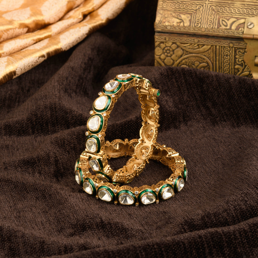 Kiyana Polki Bangle Pair