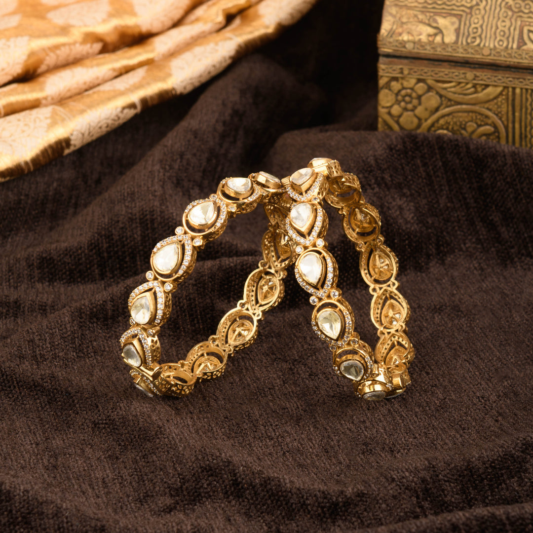 Bisma Polki Bangle Pair