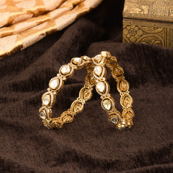 Bisma Polki Bangle Pair