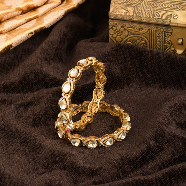 Bisma Polki Bangle Pair