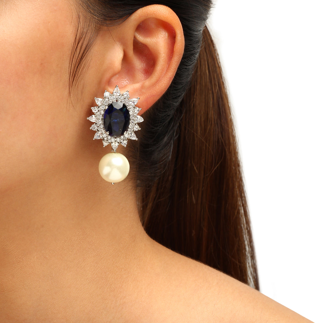 Erina Diamond and Pearl Studs