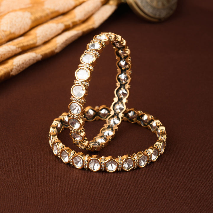 Reeva Polki Bangle Pair