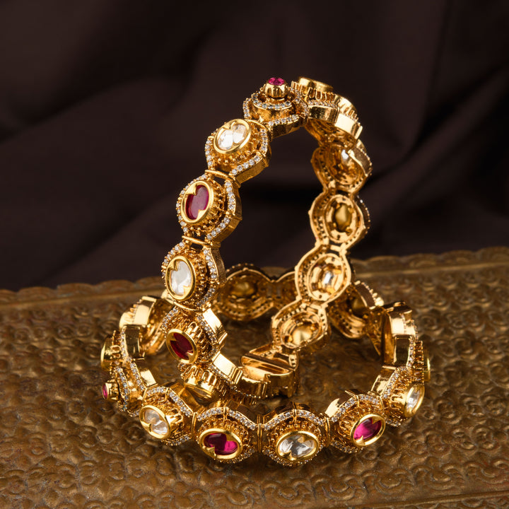 Naira Polki Bangle Pair
