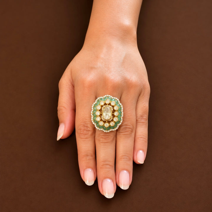 Zahira Polki Ring