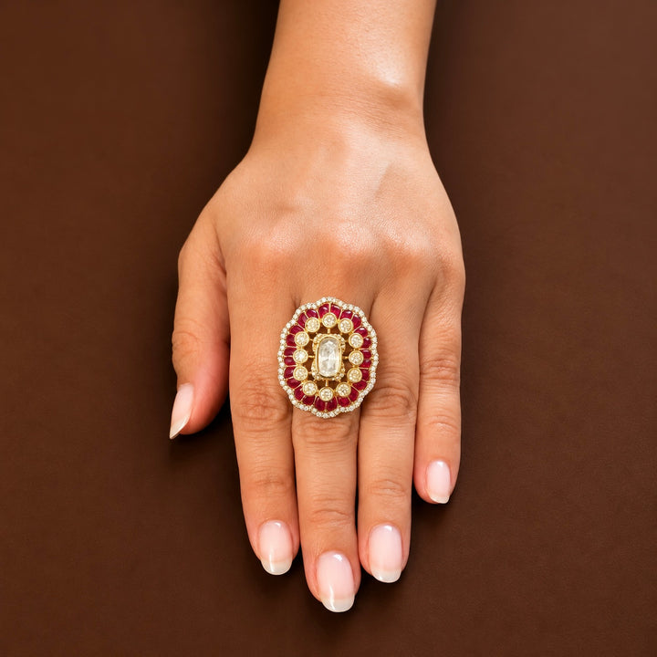 Zahira Polki Ring