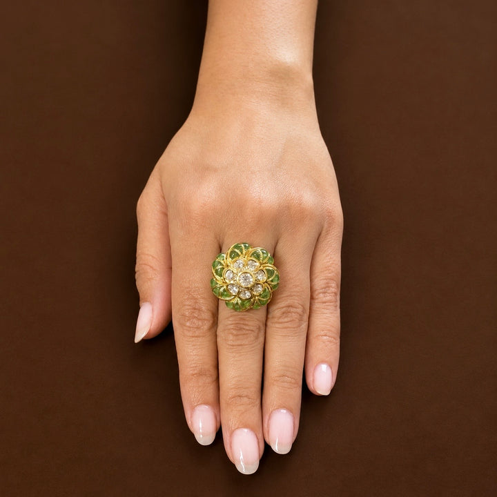 Gul Polki Ring