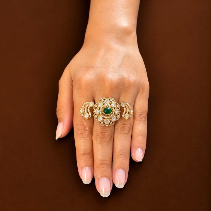 Leher Polki Ring