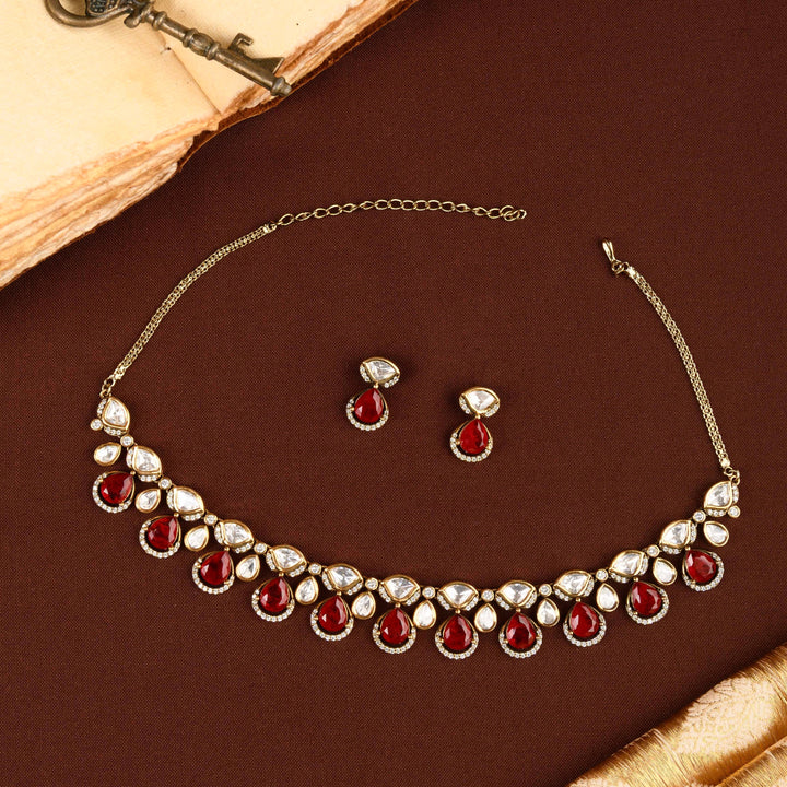 Tanishi Polki Choker Set