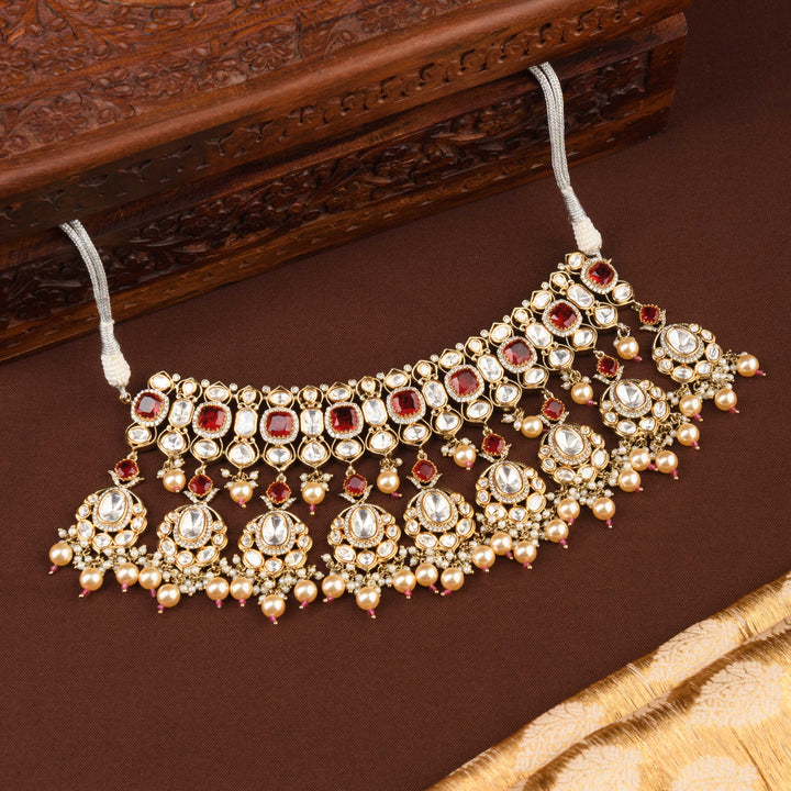 Madhavi Polki Choker Set