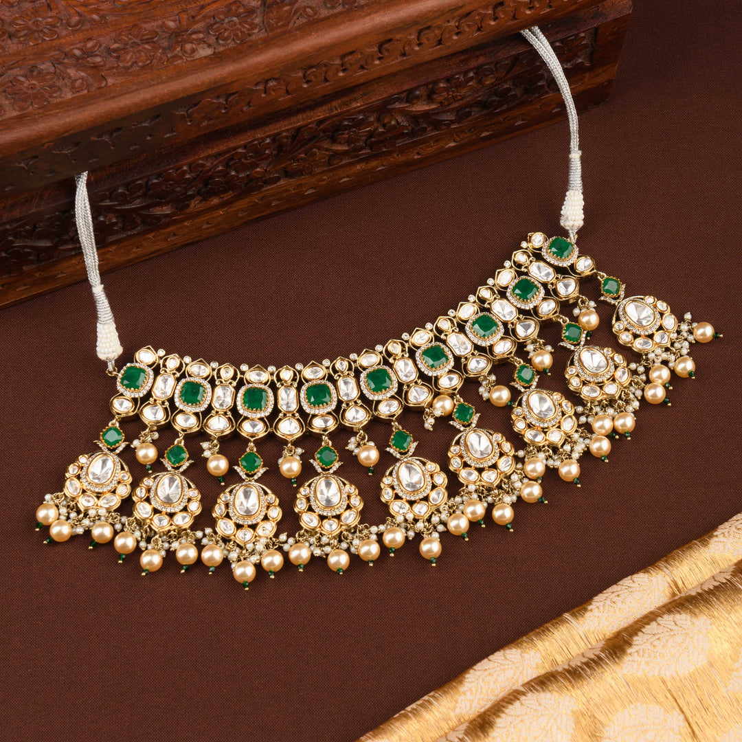 Madhavi Polki Choker Set