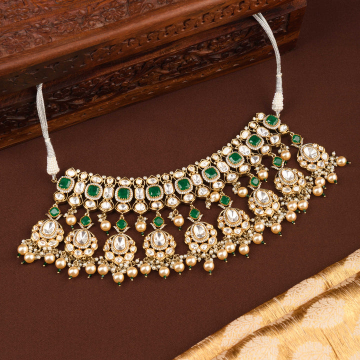 Madhavi Polki Choker Set
