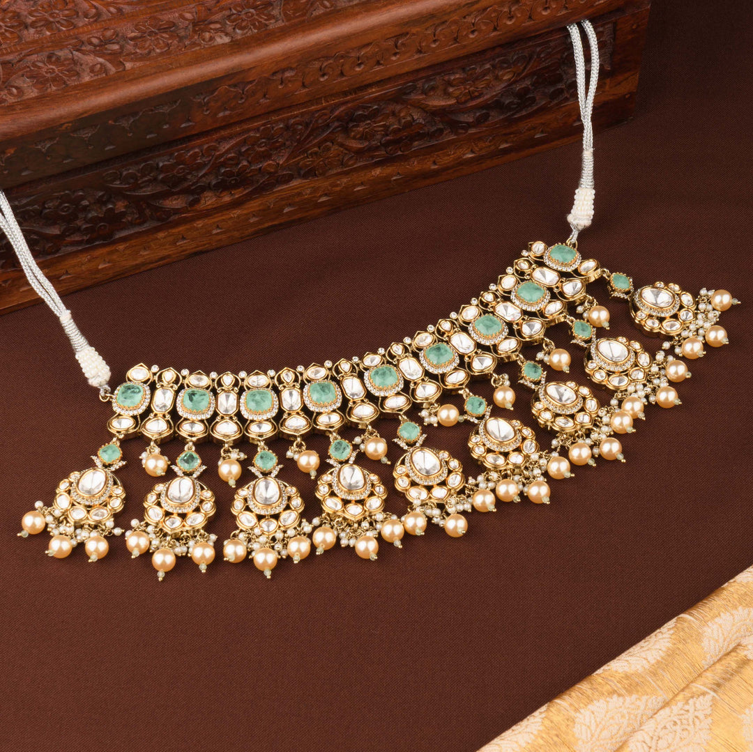 Madhavi Polki Choker Set