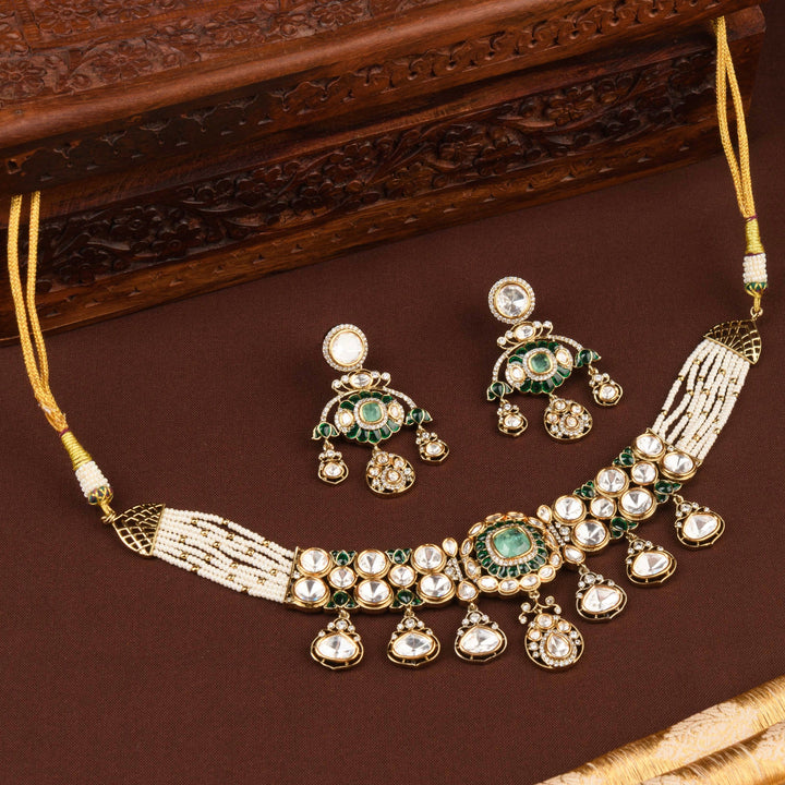 Kanchan Polki Choker Set