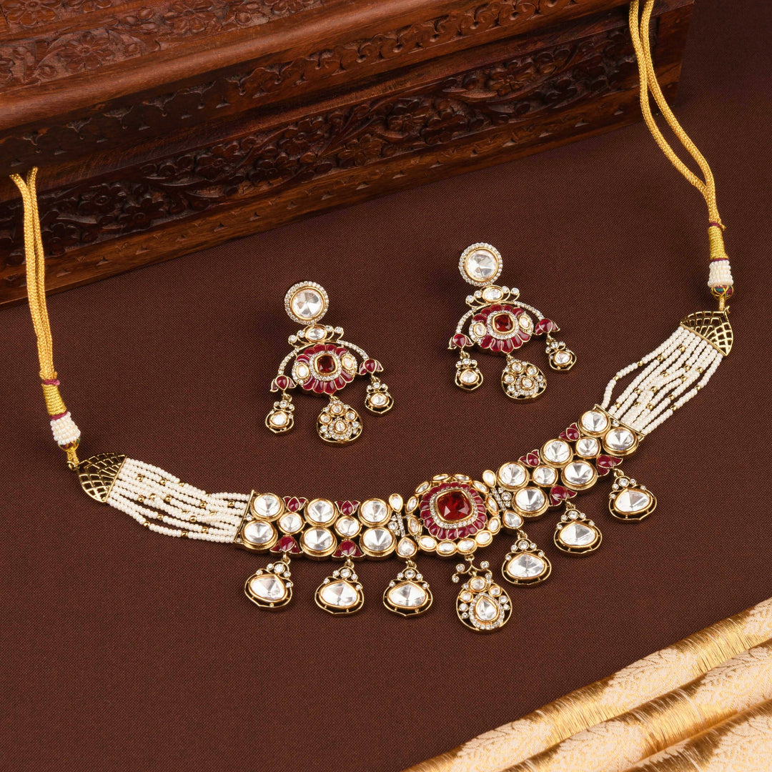 Kanchan Polki Choker Set
